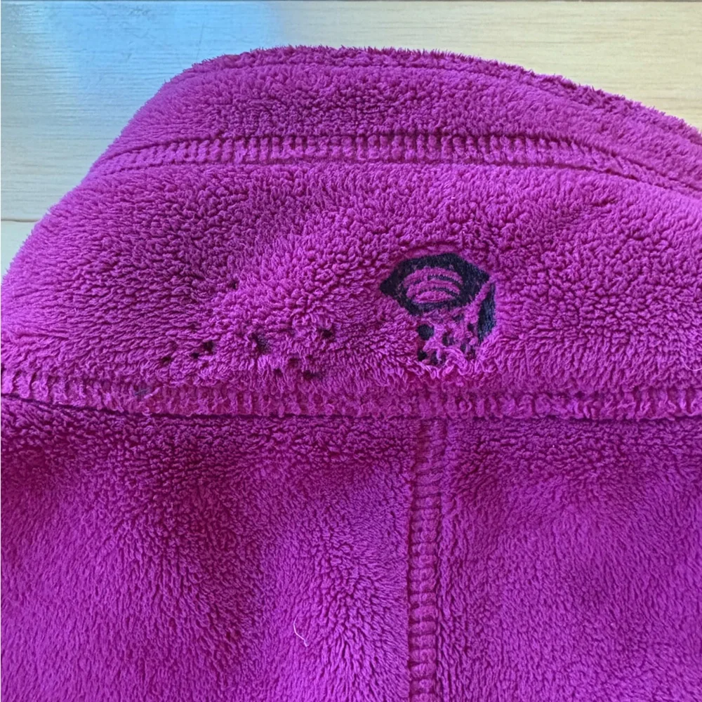Mountain Hardware Full Zip Fleece Jacket Womens Sz S Magenta Coat - Picture 10 of 10